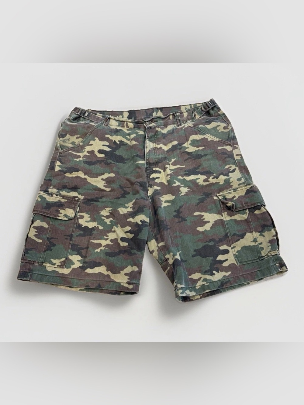 Y2K The Hundreds Camo Cargo Shorts Vintage Size 34 Camouflage Baggy